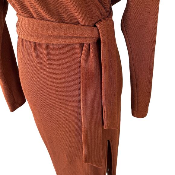 SAYLOR Brown Midi Dress - Picture 7 of 14